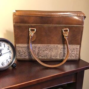 Vintage Embossed Leather Bag Korea